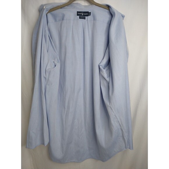 Ralph Lauren Polo Button Down Shirt Cotton Blue 16 1/2 33 Yarmouth Denim Preppy - Picture 7 of 11